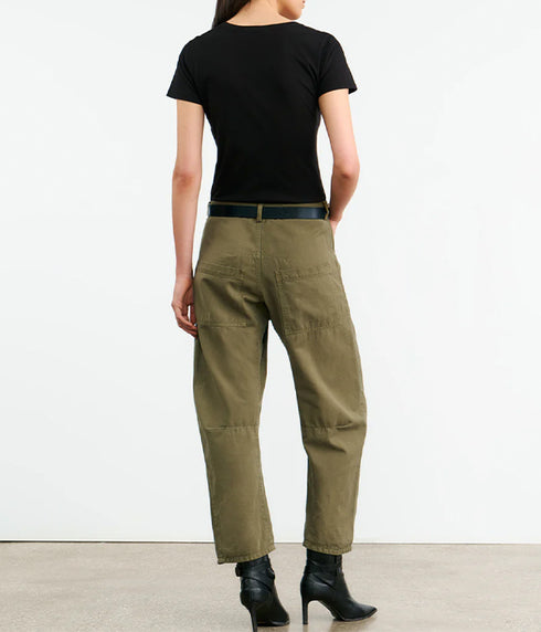 Shon Linen Pant - Olive Green
